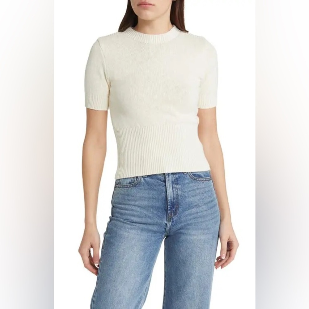 NWOT Rag & Bone Adrienne Short Sleeve Sweater Top